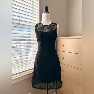 H&M Black Lace Midi Dress
